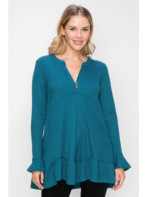 ePretty – wholesale Tunic – Women’s – EP-TP1816 Waffle Knit Tunic Top5