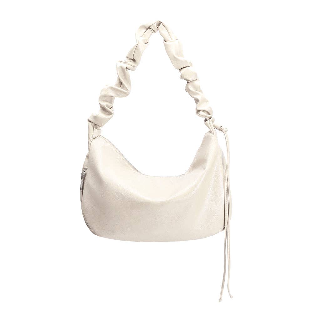 Melie Bianco - Wholesale Shoulder Bag - Women's - Reign Ivory Vegan Leather Shoulder Bag2
