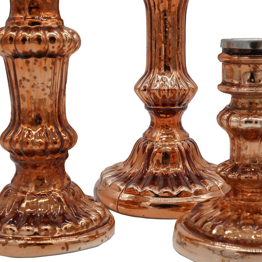 A&B Home Group Inc. - Venta al por mayor Candelabros - Portavelas S/3 Luminary Treasures - Cobre2