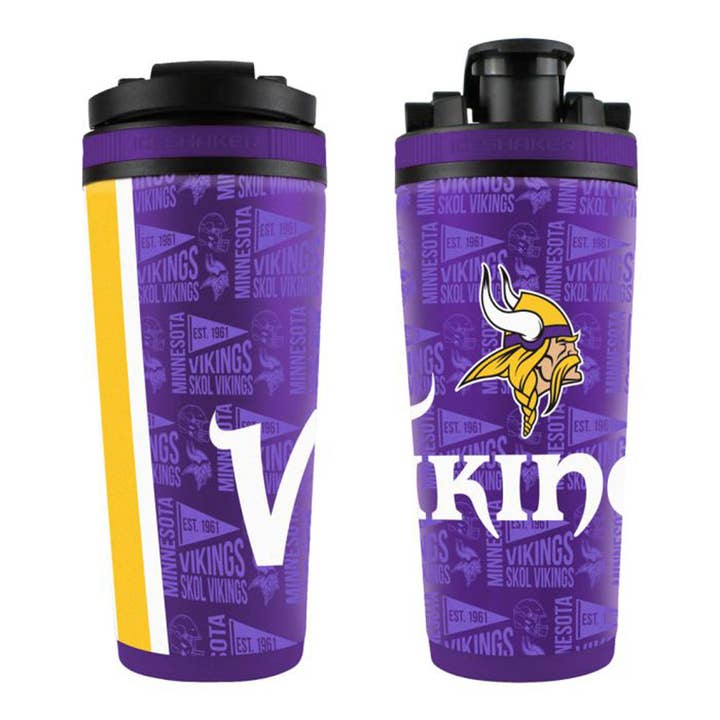 Shaker à glace 4D Minnesota Vikings sous licence officielle pour la vente par Ice Shaker