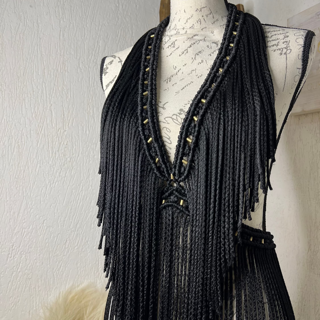 Entre Dos Tierras .Boutique - Wholesale Dress - Maternity - Bacalar Handmade Macrame Resort Dress-Beach & Vacation Wear24