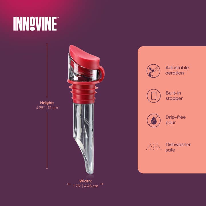 Innovine - Wholesale Liquor Dispenser - Tilt Aerator in Raspberry5