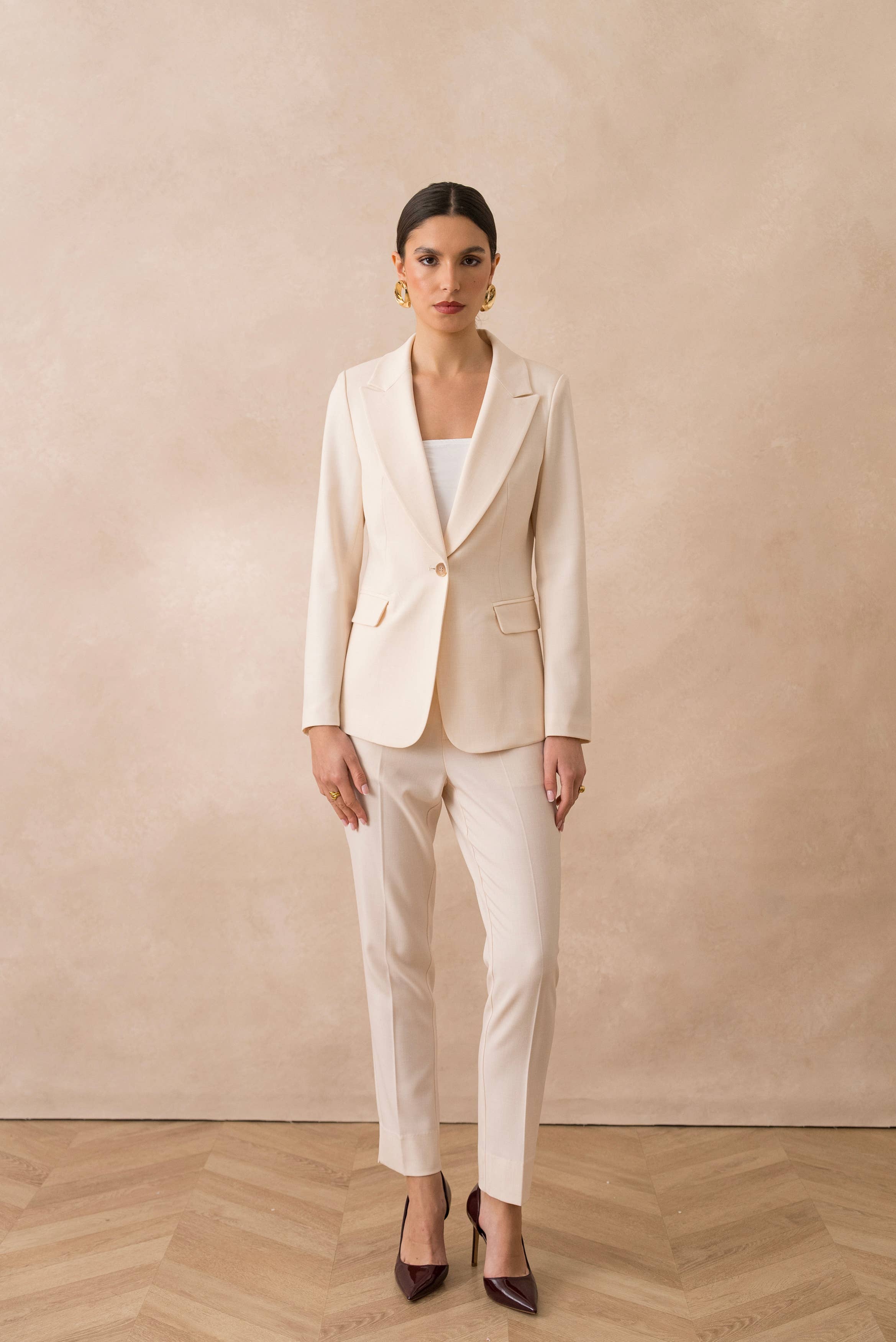 Attentif Paris – wholesale Kostymjacka – Dam – Heather figursydd kavaj för dam75