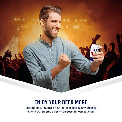 Beersy - Wholesale Drink Huggers & Koozies - Liberal Tears Silicone Can Cooler, Koozie, Can Holder