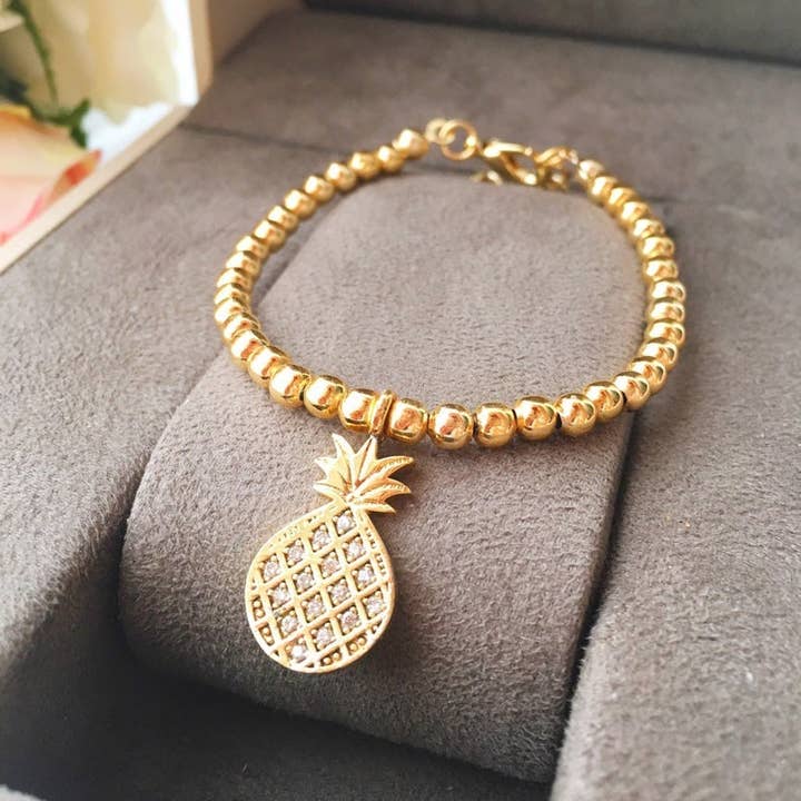 Evileyefavor – wholesale Smycken – Guld onda ögat armband Set, ARMRING armband, Tiny Evil Eye pärla armband