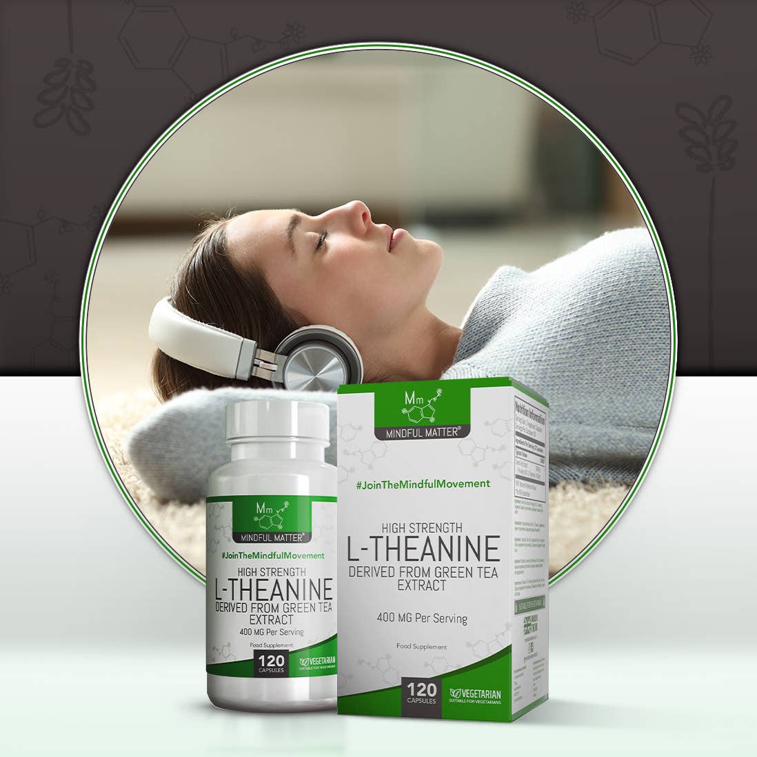 Focus Supplements - Wholesale Oral supplement/vitamin - L-Theanine From Green Tea Extract (400mg) 120 Capsules5