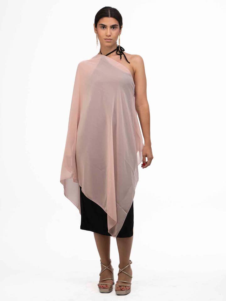 Nude Pink Cape for wholesale by Bombon Spain - MIlagros Pedregal