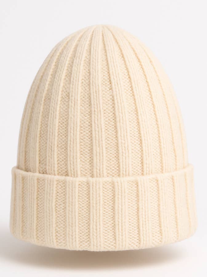 Wool Cashmere Adult Cream Beanie - Winter Bestseller Beanie for wholesale by Himmelberg Baby