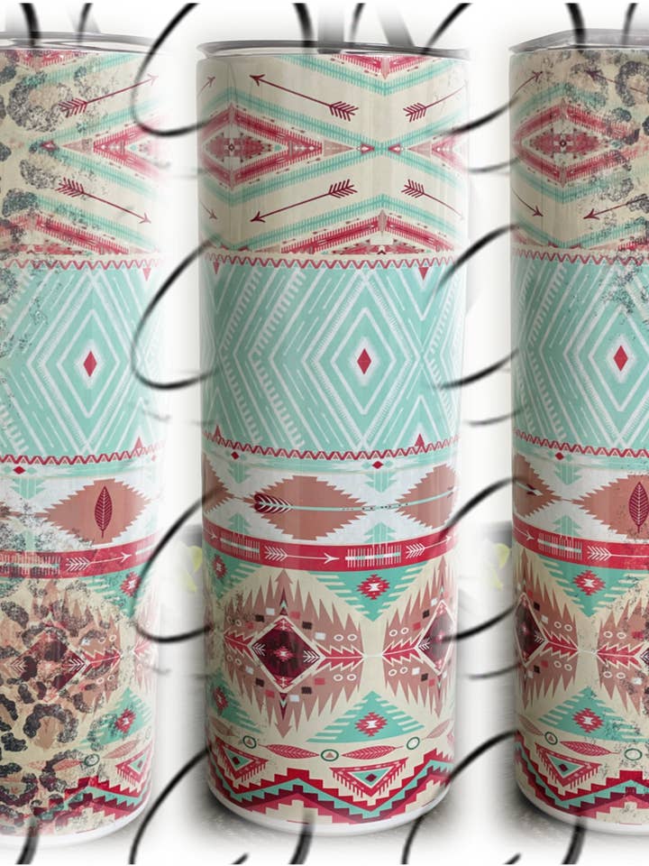 Leopard Aztec 20oz Skinny Tumbler voor wholesale door CMD Wholesale