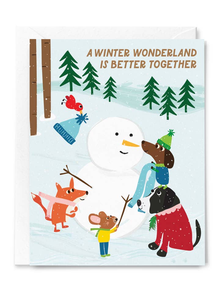 A Winter Wonderland Is Better Together – Holiday Card for wholesale by Happy Just Happy