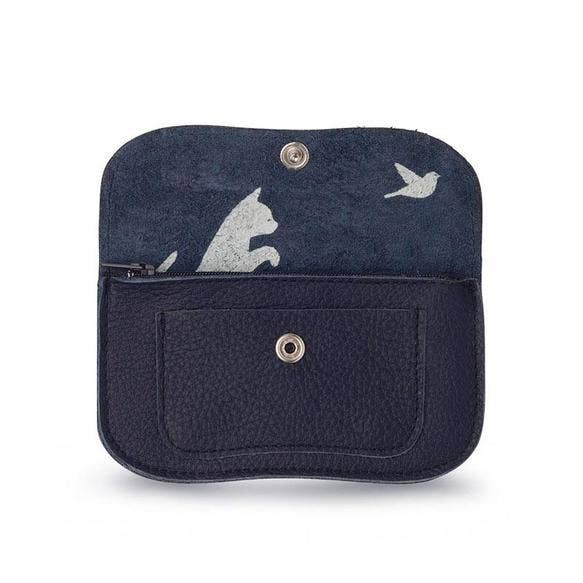 Keecie - Wholesale Wallet - Women's - Wallet, Cat Chase Small, Ink Blue1