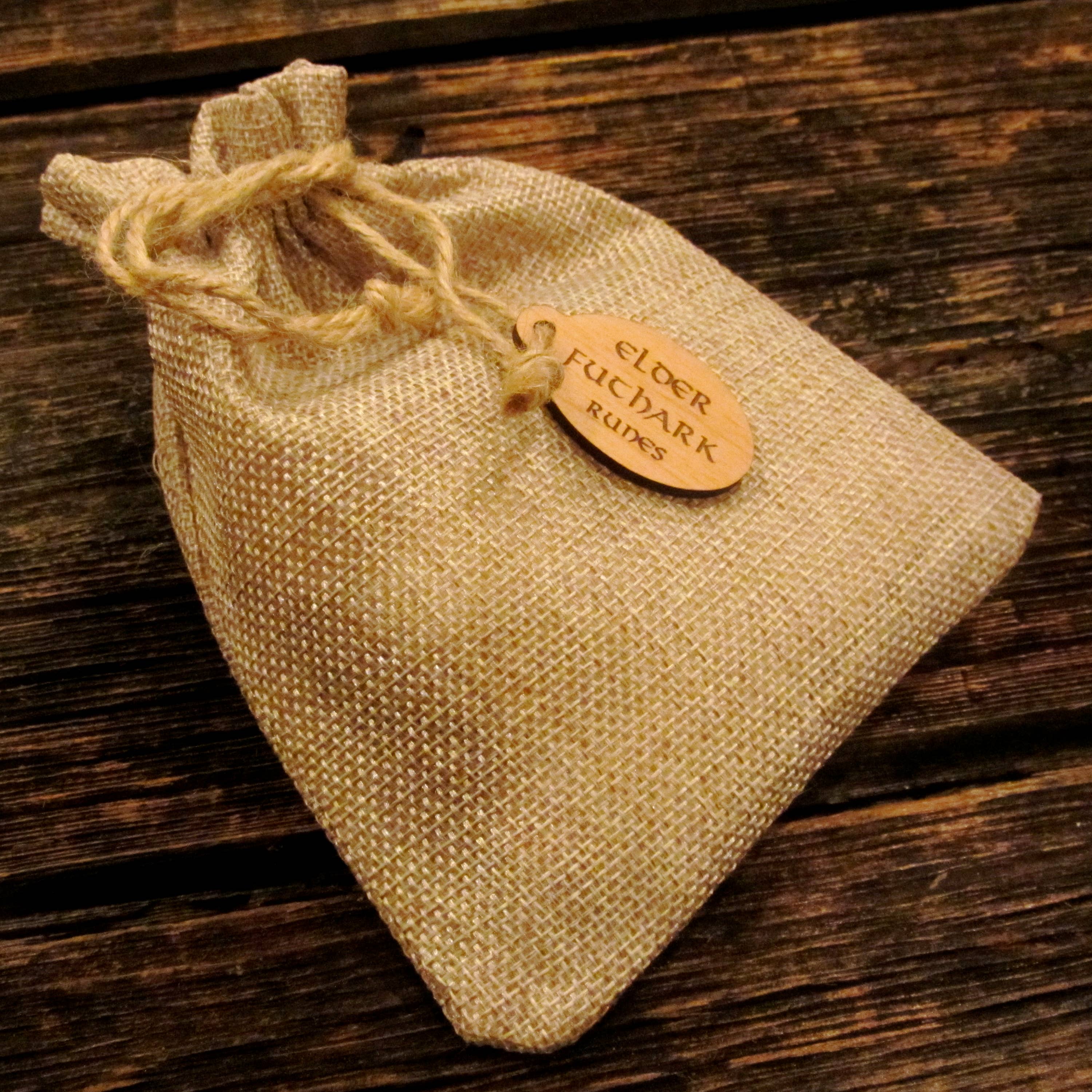 Woodland Woodworx - Wholesale Meditation Supplies - Elder Futhark Rune Set, Solid Engraved Alder Wood7