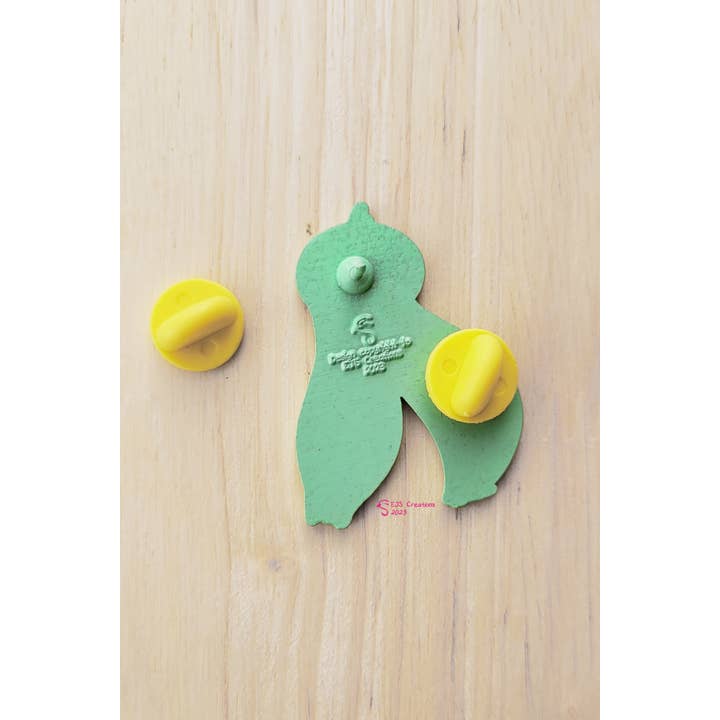 EJS Creations - Venta al por mayor Botón/prendedor - Alfiler de esmalte suave Fresno Nightcrawler1