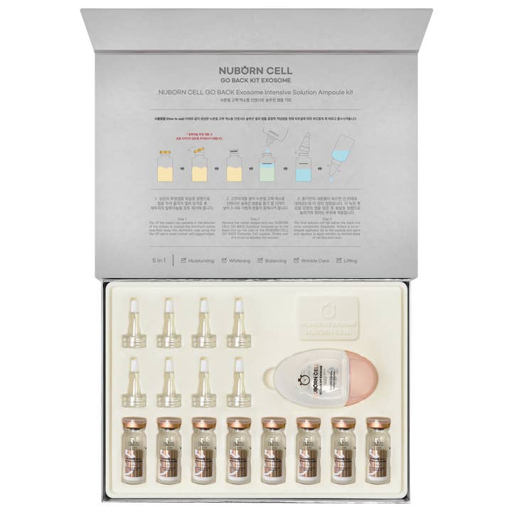Nuvea – Soro facial por atacado – Nuborn Cell Go Back Exosome Intensive Solution Kit