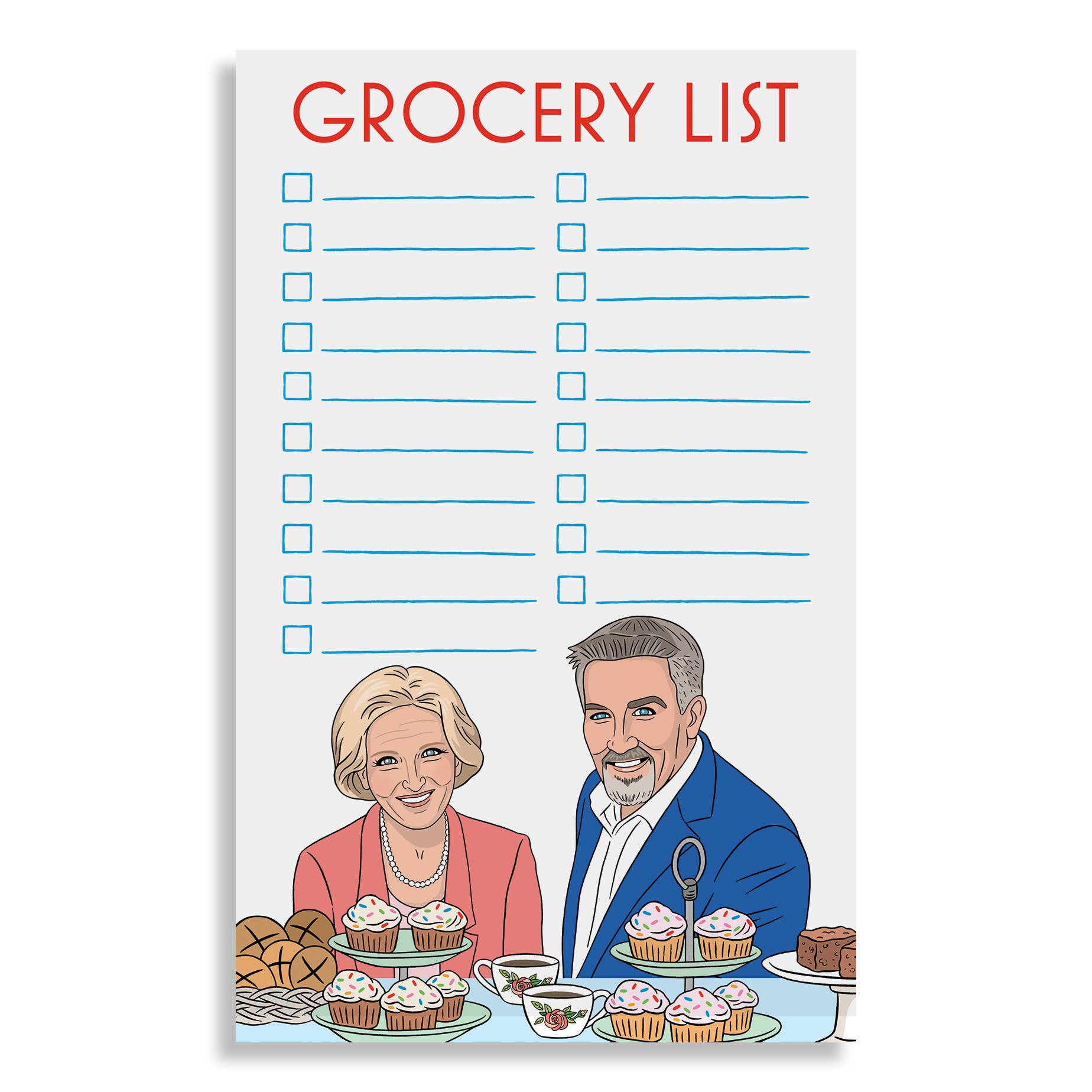 THE FOUND - Wholesale Notepad - Notepad: Star Baker Grocery List Stationery1