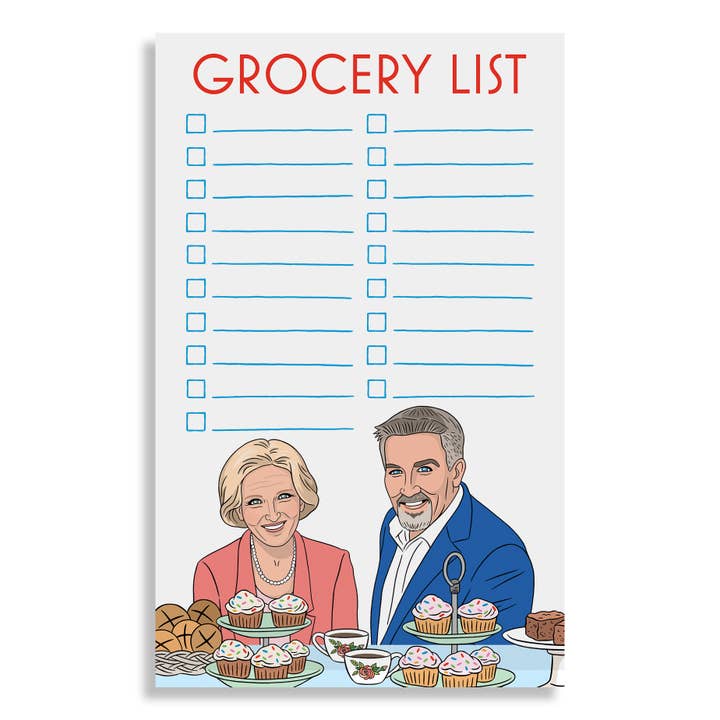 THE FOUND - Wholesale Notepad - Notepad: Star Baker Grocery List Stationery1