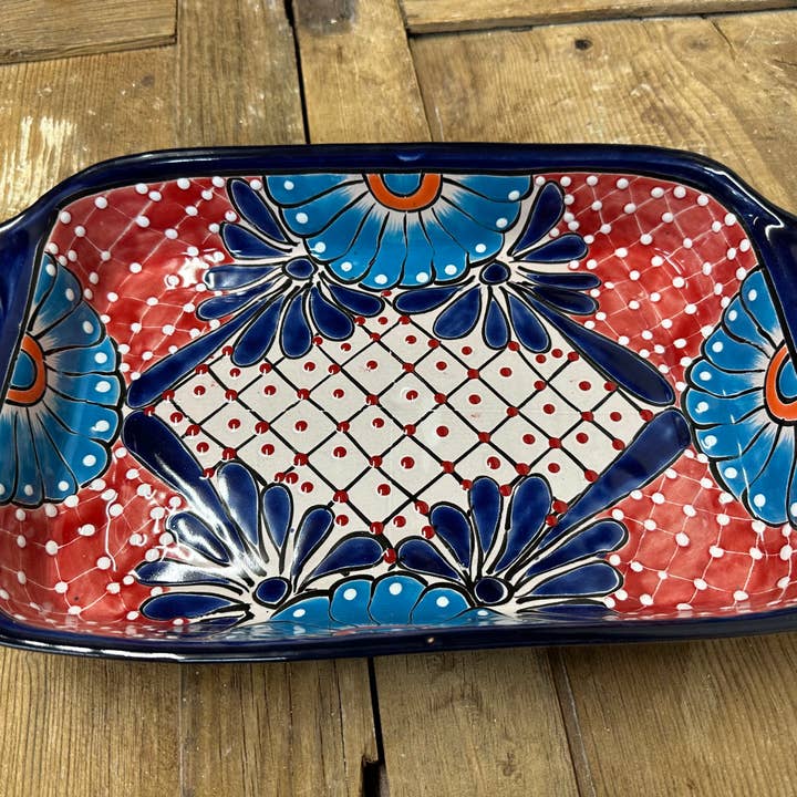 My Amigos Imports - Wholesale Platter - CLEARANCE-Talavera Ceramic Rectangular Party Platter-16x104
