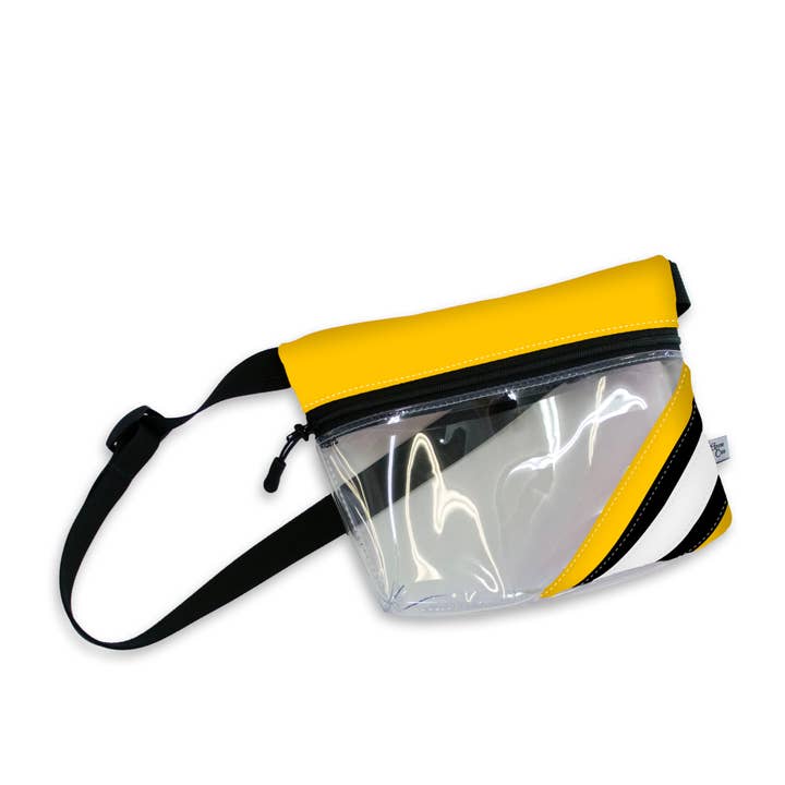 Iowa Football Stadium Bag Clear Stripe Game Day Fanny Pack for wholesale by Anne Cate