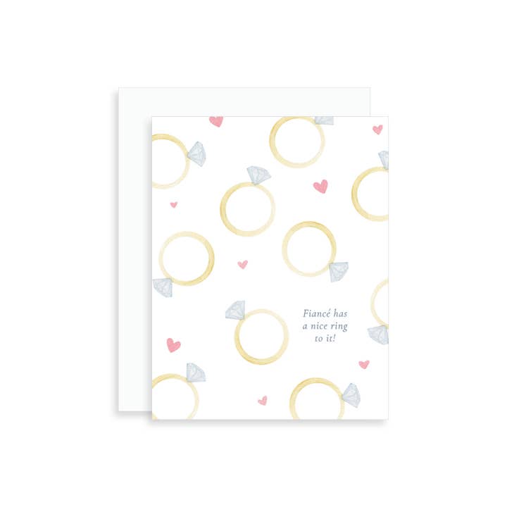 Korynne and Company - Wholesale Everyday Greeting Card - Fiancé Has a Nice Ring to It – Engagement Greeting Card2