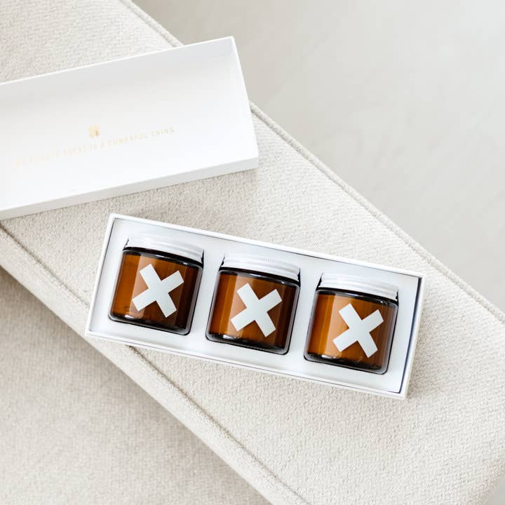 Wax Buffalo Pure Soy Candle Co. - Wholesale Pot/gevulde kaars - Klassieke Collectie Trio | 4oz Sojakaarsen Cadeauset0