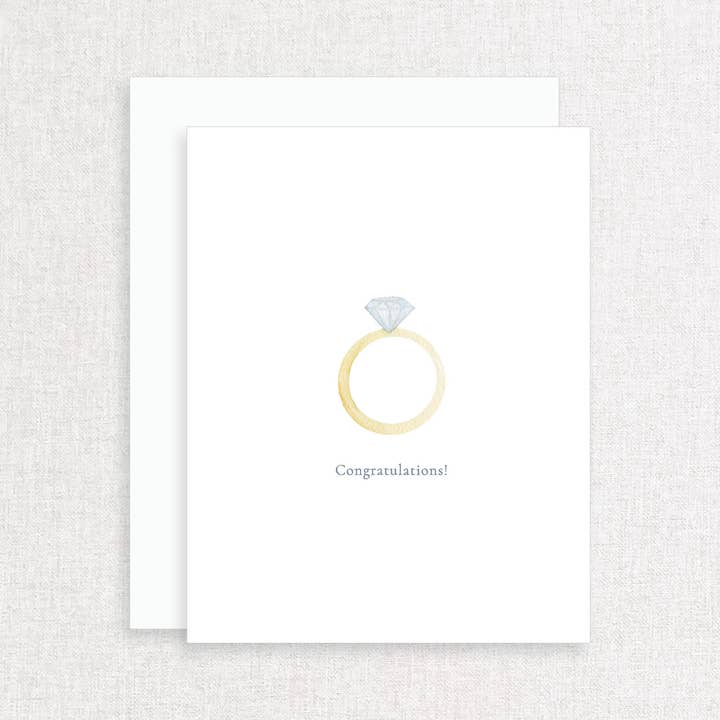 Engagement Ring Greeting Card for wholesale by Korynne and Company