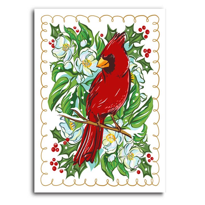 Flourish Creative - Wholesale Stationery/Notecard Set - Cardinal Notecards