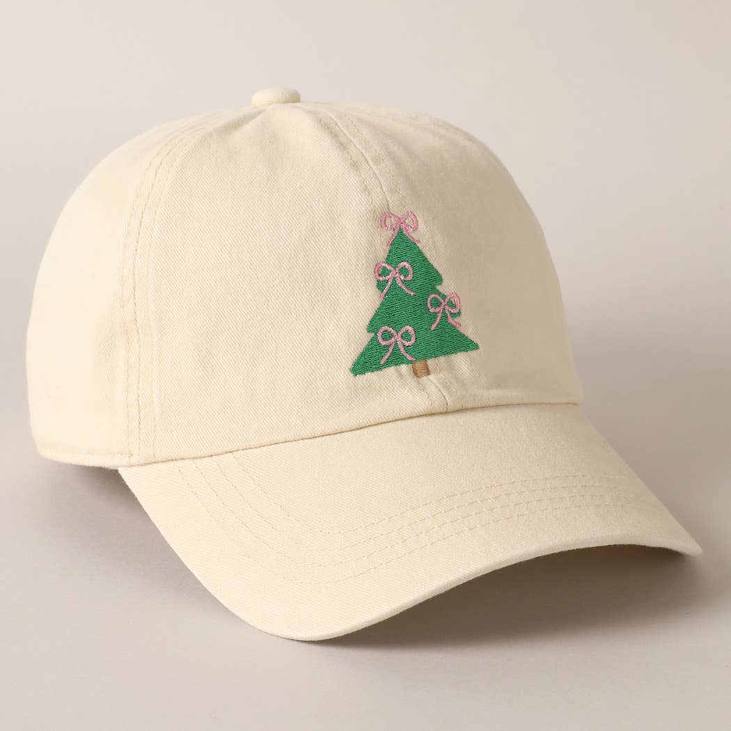 Fashion City - Wholesale Baseball Cap - Women's - Christmas Tree Embroidery Baseball Cap4