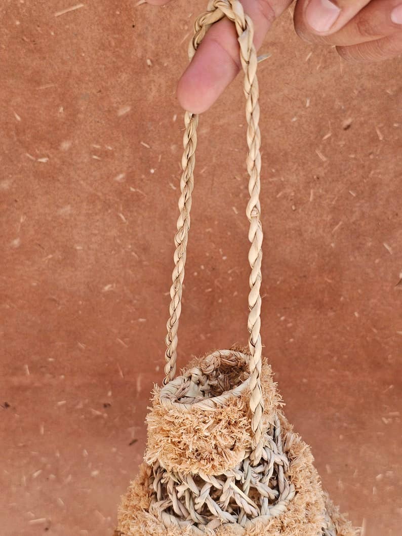 Melecraft - Wholesale Lamp Shade - Moroccan Straw and Raffia Pendant Light – Straw Lampshade3