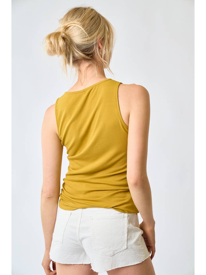 Doe and Rae – wholesale Tank top – Women′s – Henley Knit Tank - 41363T7