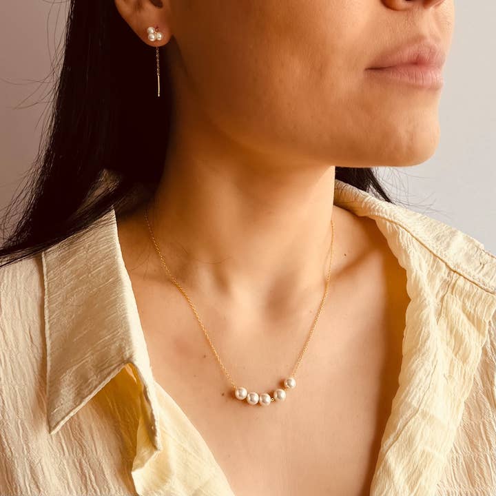 Collier RIA | Collier de perles naturelles d'eau douce pour la vente par XIPAIA