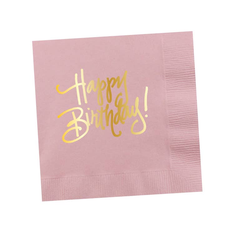 Natalie Chang - Wholesale Disposable Napkin - Happy Birthday! (16 colors) | Napkins14