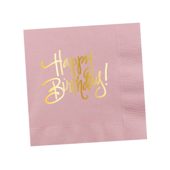 Natalie Chang - Wholesale Disposable Napkin - Happy Birthday! (16 colors) | Napkins14