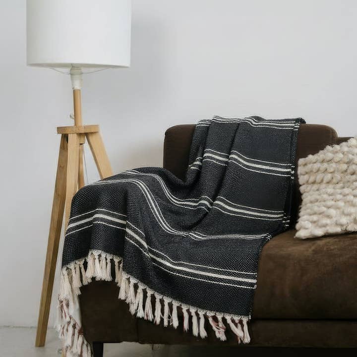 Moa - Wholesale Throw Blanket - Black and White Throw Blanket3