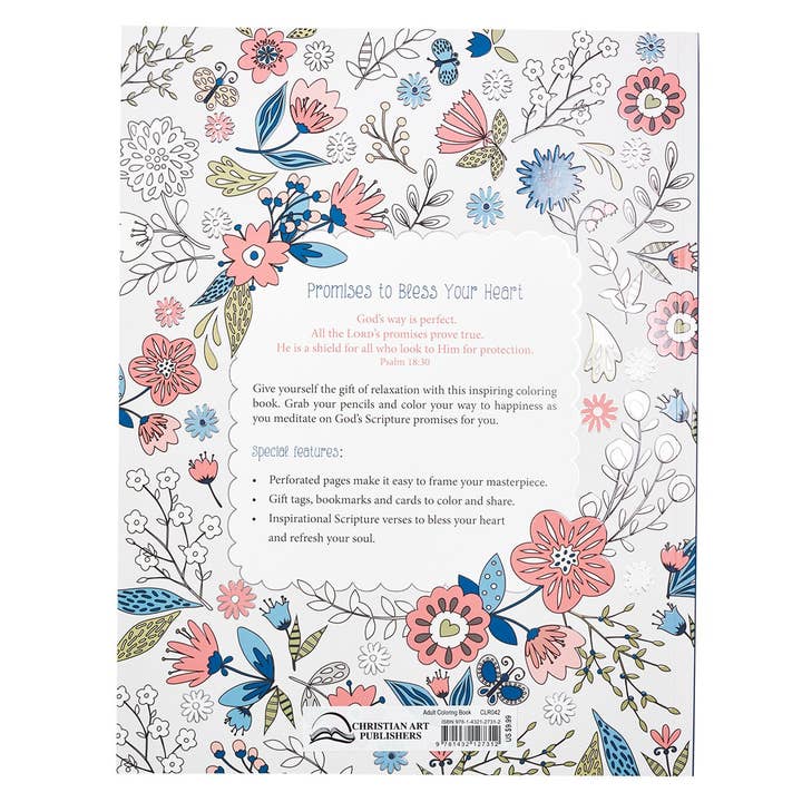 Christian Art Gifts - Wholesale Coloring Book - Adult - Coloring Book Promises to Bless
