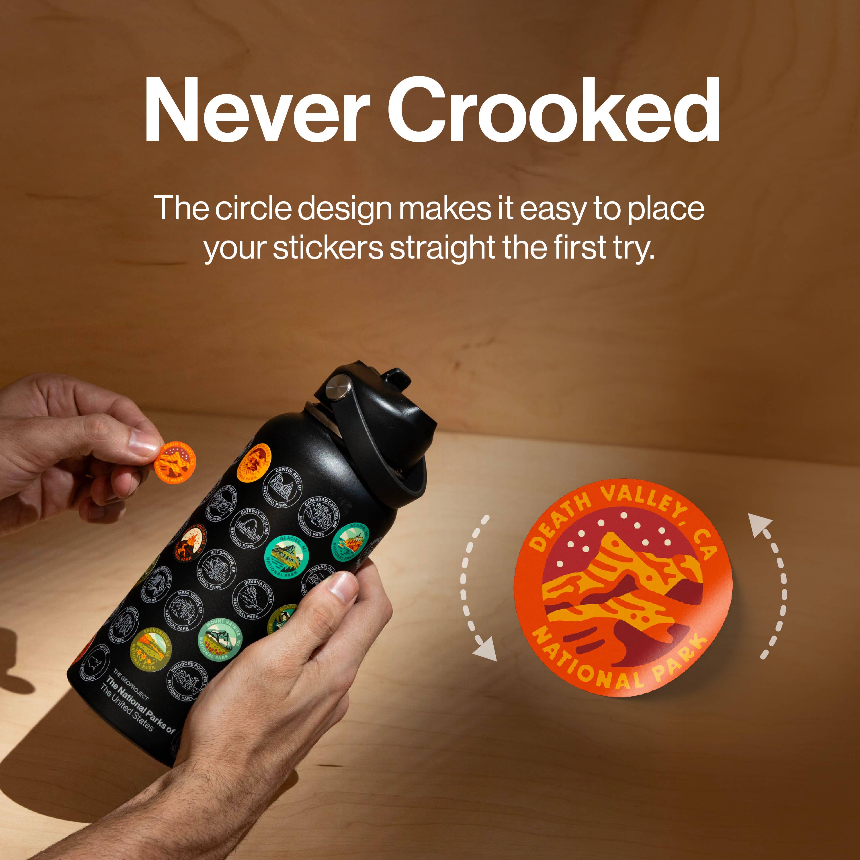 THE GEOPROJECT - Wholesale Water Bottle - National Parks Insulated Sticker Bottle 32oz8