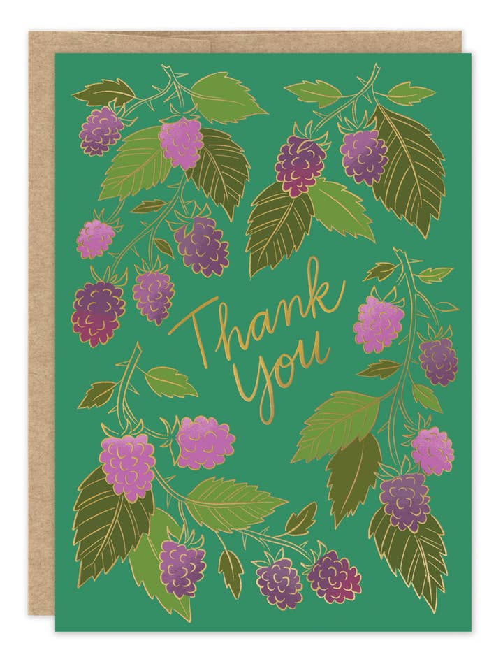 Carte de remerciement mûre pour la vente par Biely & Shoaf