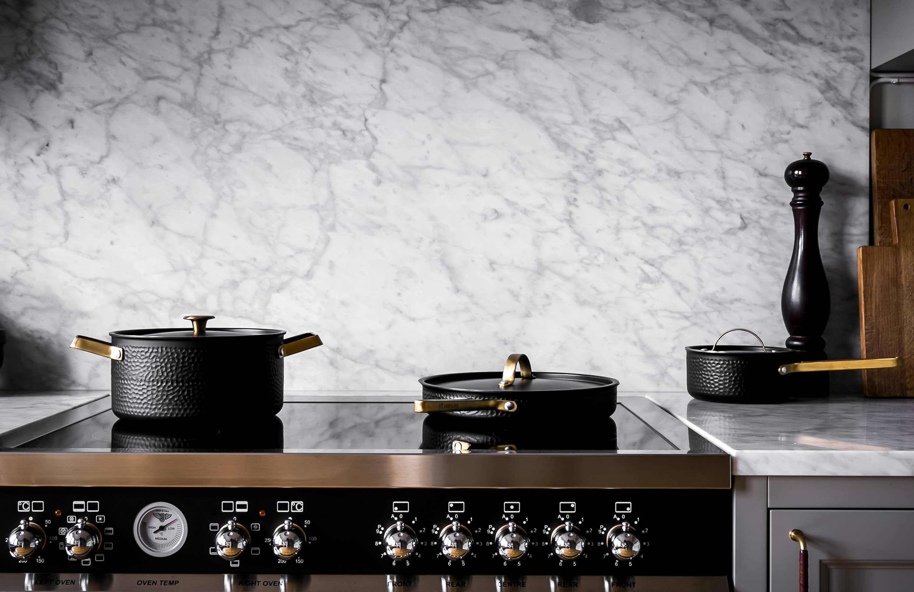 Vargen & Thor - Wholesale Cookware Set - ARVET – Complete Set. Black&Brass4