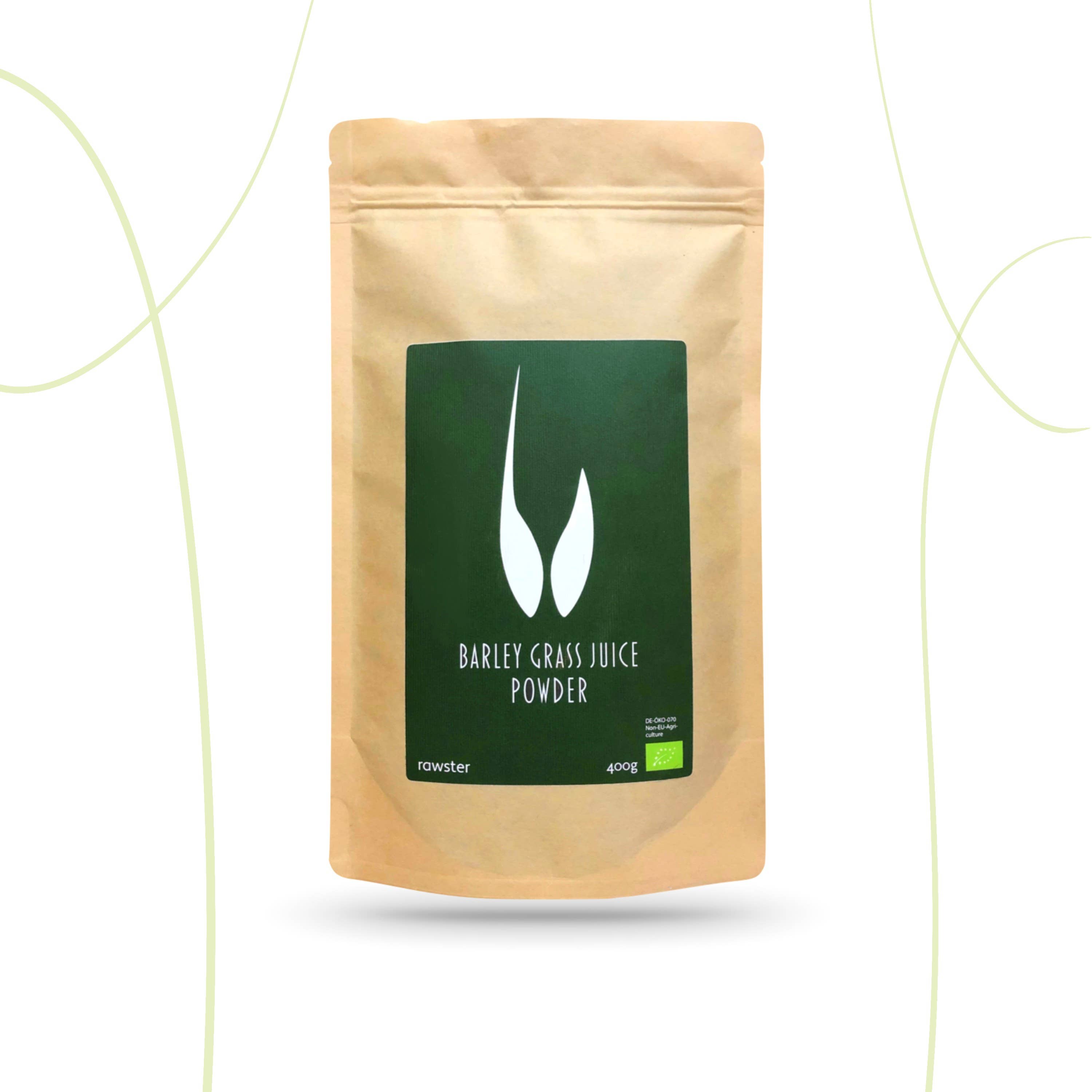 Rawster - Wholesale Protein/Superfood Powder - Organic Barley Grass Juice Powder 400g