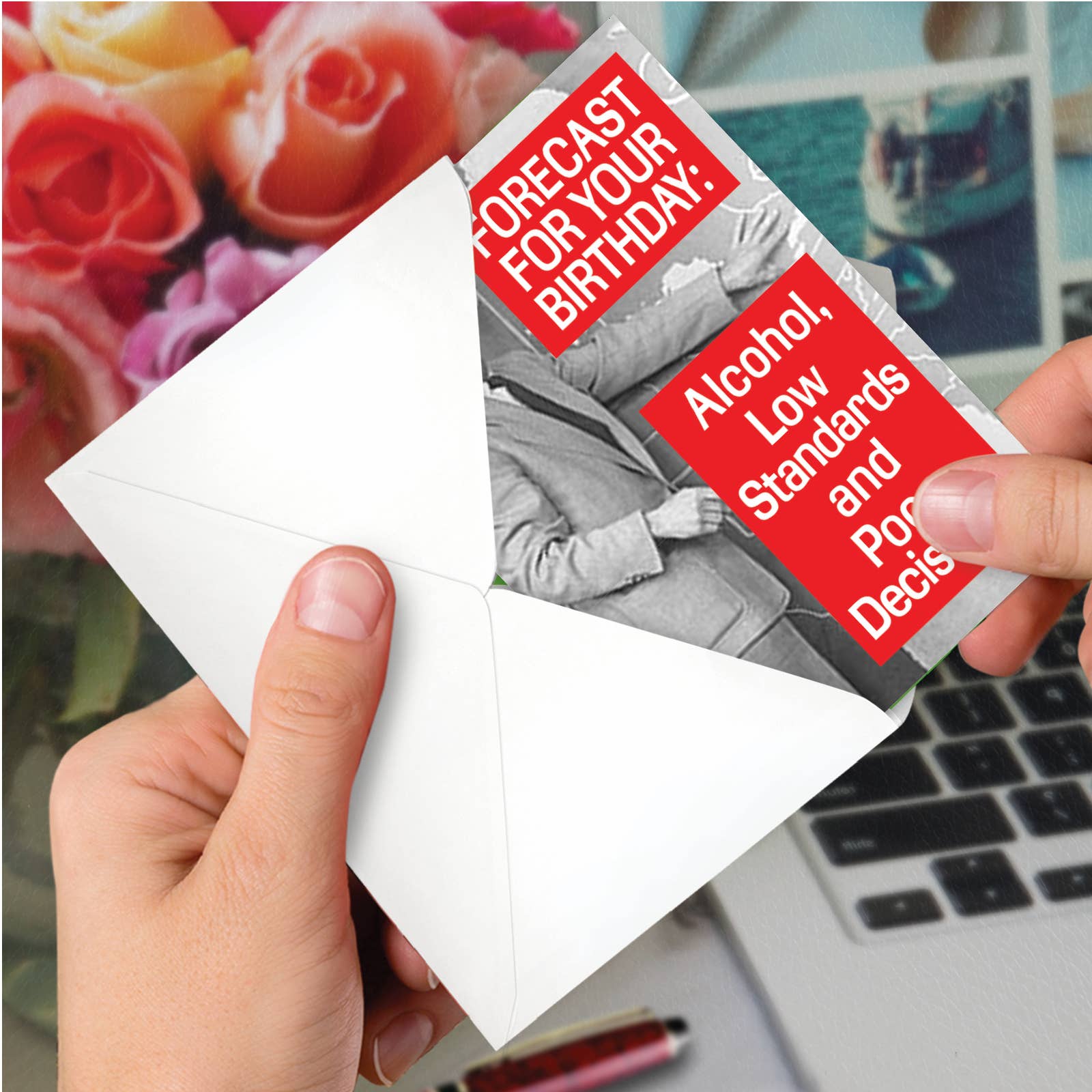 NobleWorks - Venta al por mayor Tarjetas de cumpleaños - Tarjeta de Cumpleaños - Pronóstico para esta noche2