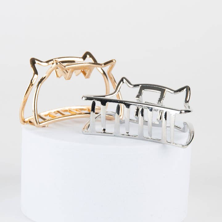 4 Piece Mellie Metal Cat Claw Clip Set for wholesale by Elsie & Zoey