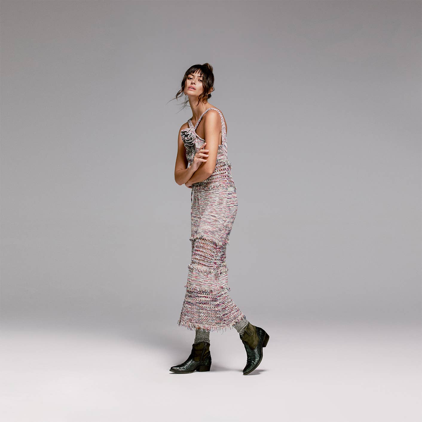 Green Women's Leather Cowboy Ankle Boots West D557 Dunlam Marvin for wholesale on Faire3