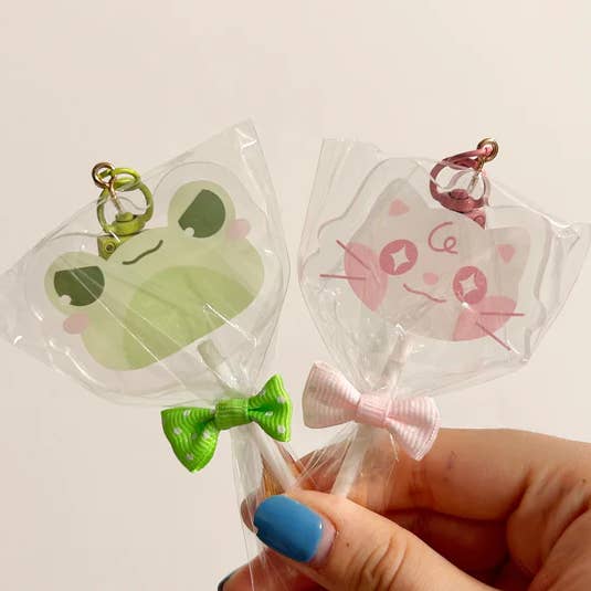 Breloques en forme de sucette Froggie & Kitty pour la vente par Teasuii