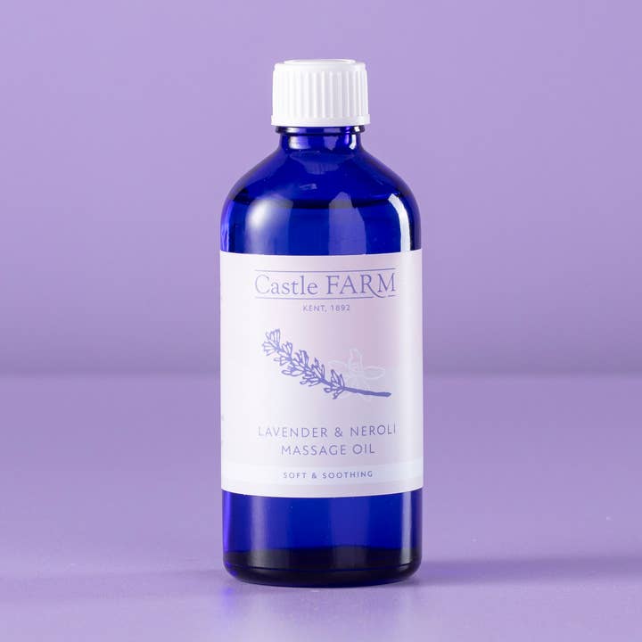 Lavender & Neroli Massage Oil for wholesale by Castle Farm Kent