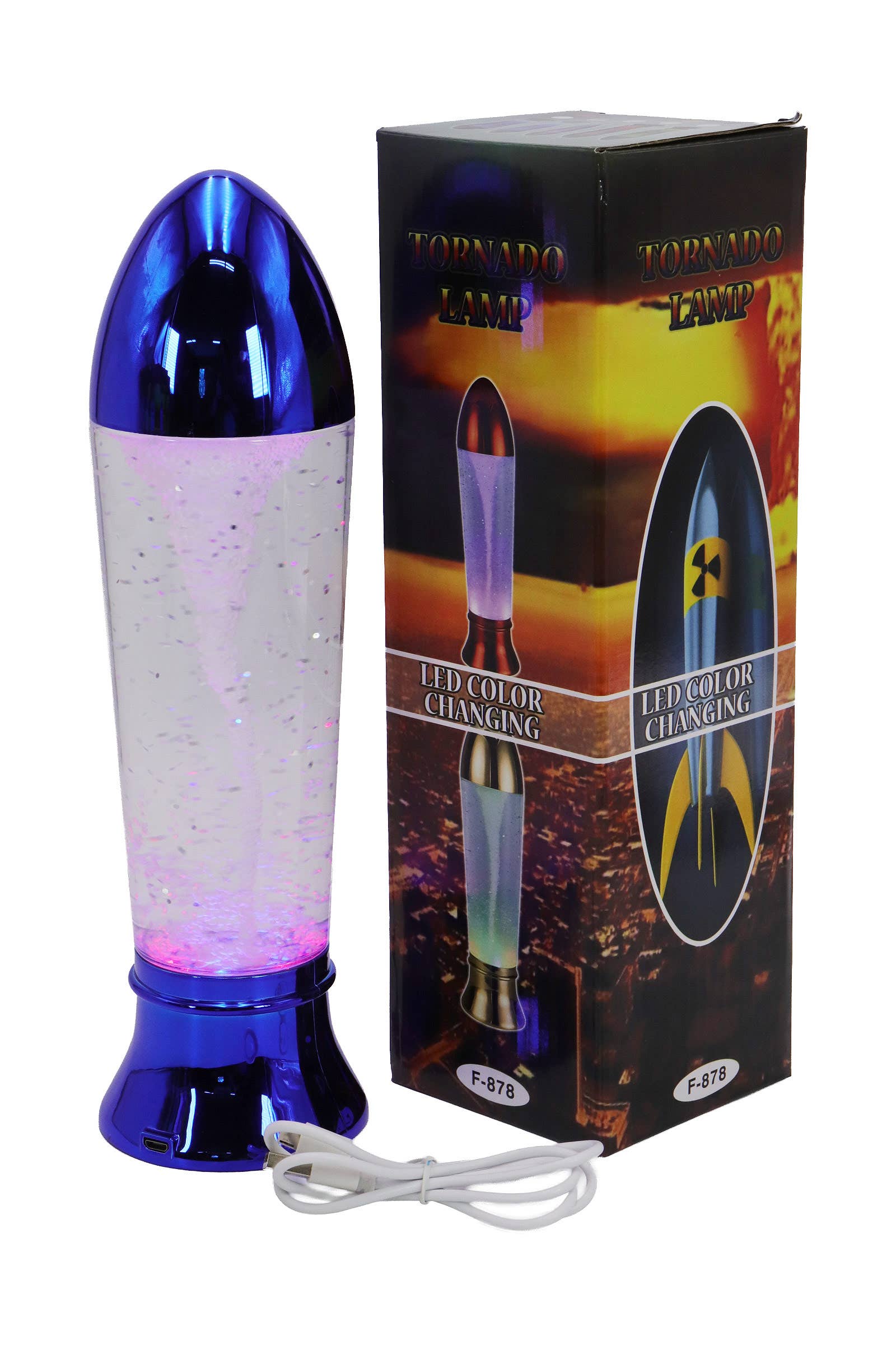 ASSORTED Atomic Bomb Rocket Tornado Swirl Led Light Lamp for wholesale on Faire2