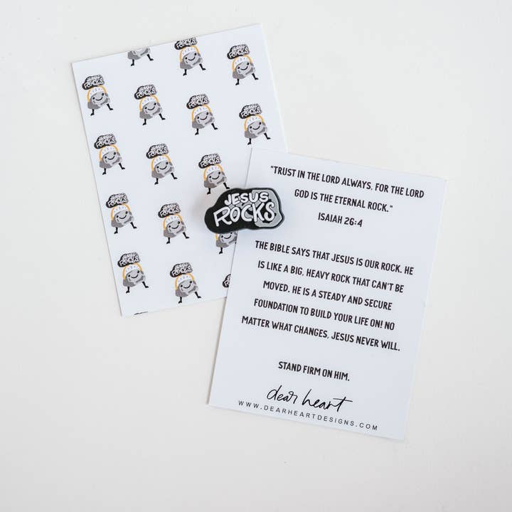 Dear Heart - Wholesale Individuele bedel/hanger - Jesus Rocks Shoe Charm I Christelijk cadeau 1