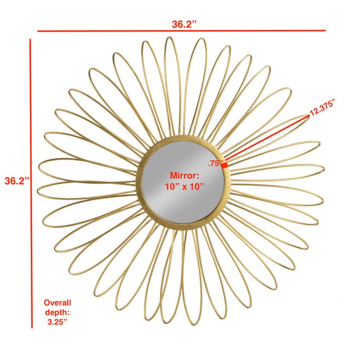 Tripar International - Wholesale Wall Mirror - Modern Starburst Mirror4