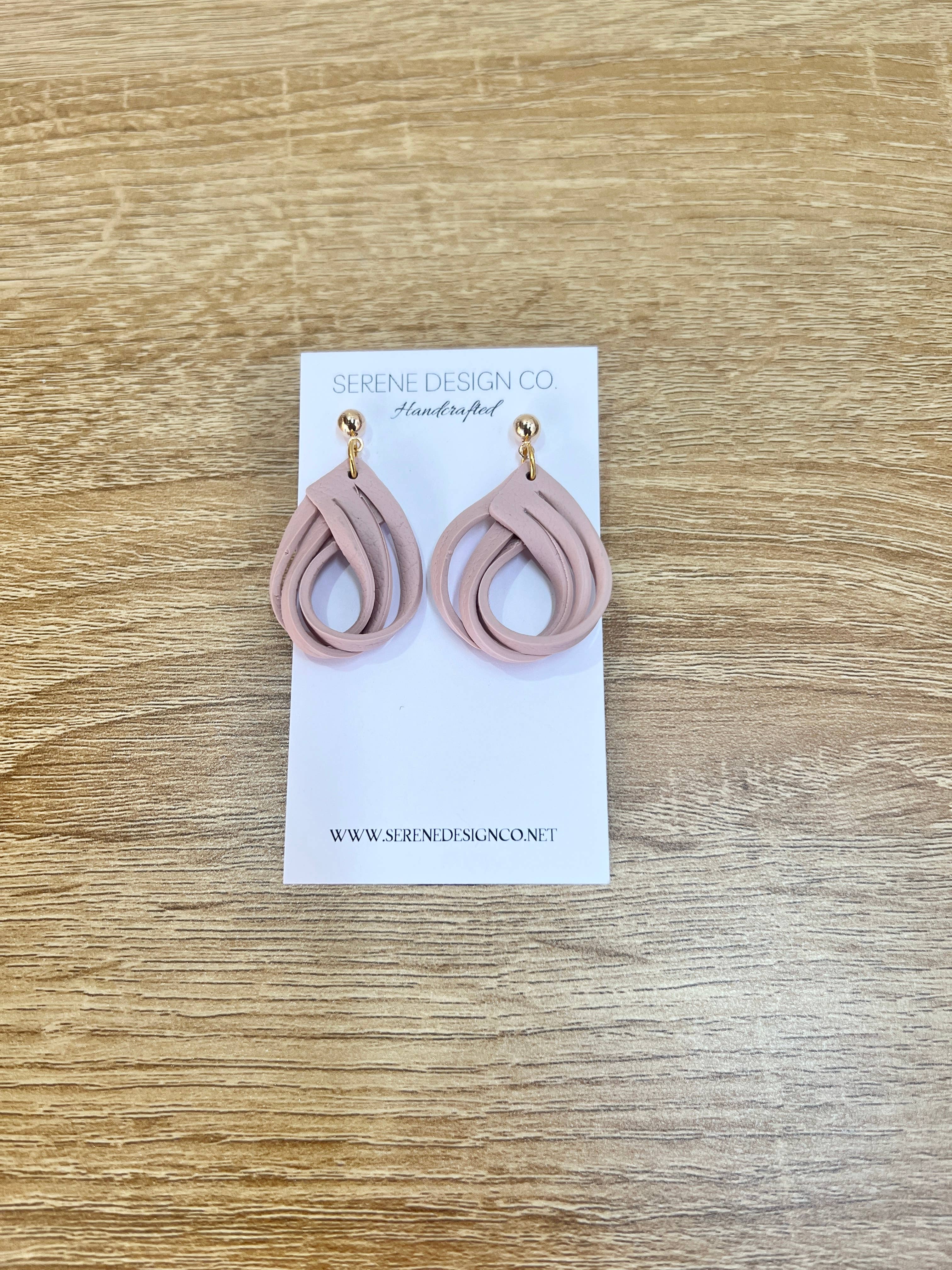 Serene Design Co. - Wholesale Dangle Earrings - Leather Dupe Loop Earrings10