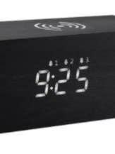 Réveil électronique Led en bois, chargeur de téléphone pour la vente par Captain Olfac