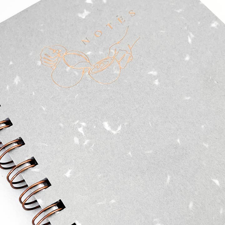 Paper Baristas - Wholesale Notebook - Journal Notebook Notepad | Grey Recycled Handmade Paper2