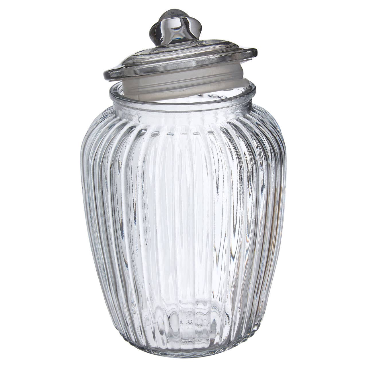 Interiors by Premier – wholesale Jar – Vintage Design Glass Storage Jar - 2280ml2